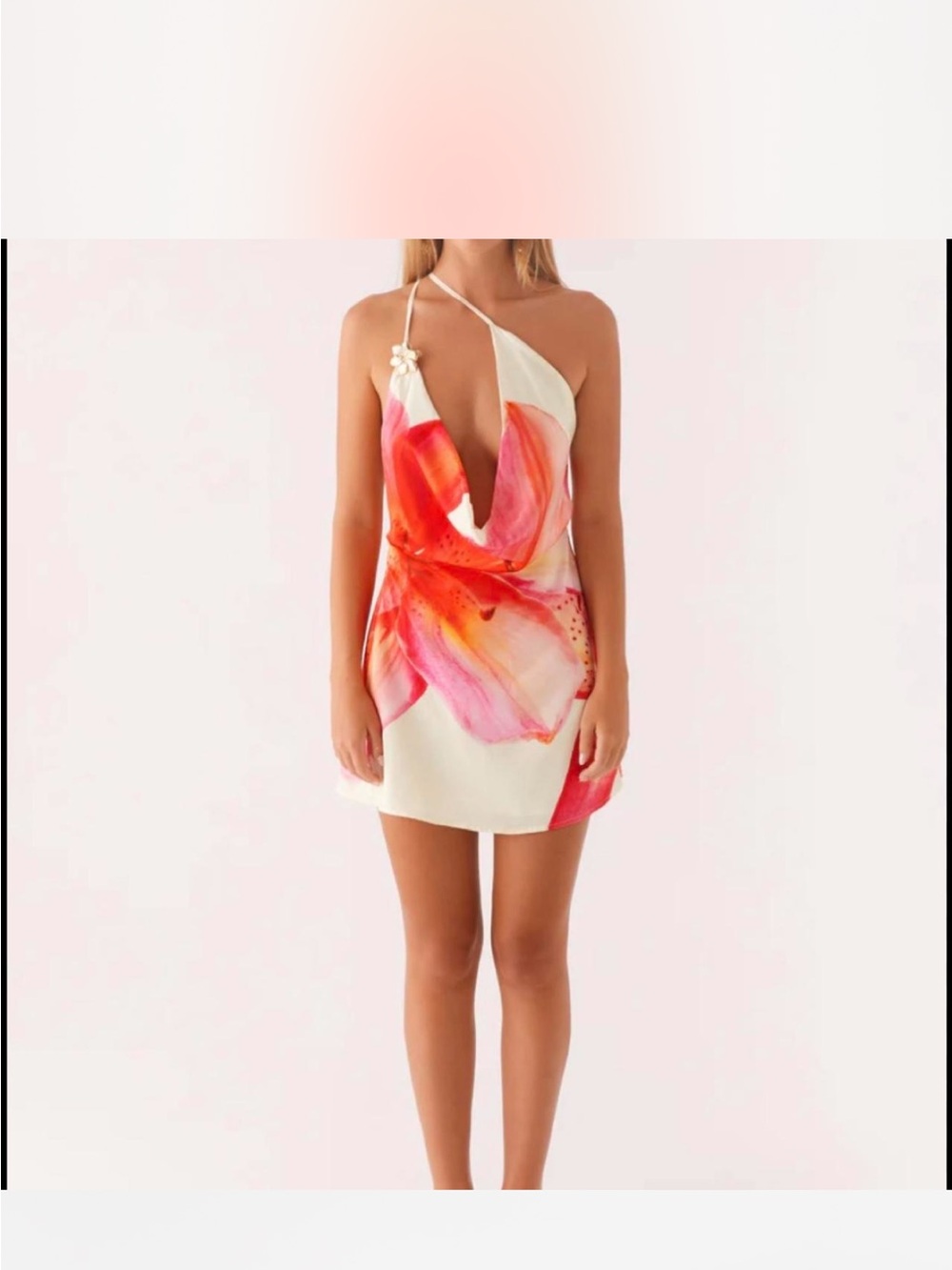 Peppermayo Floral Halter Mini Dress